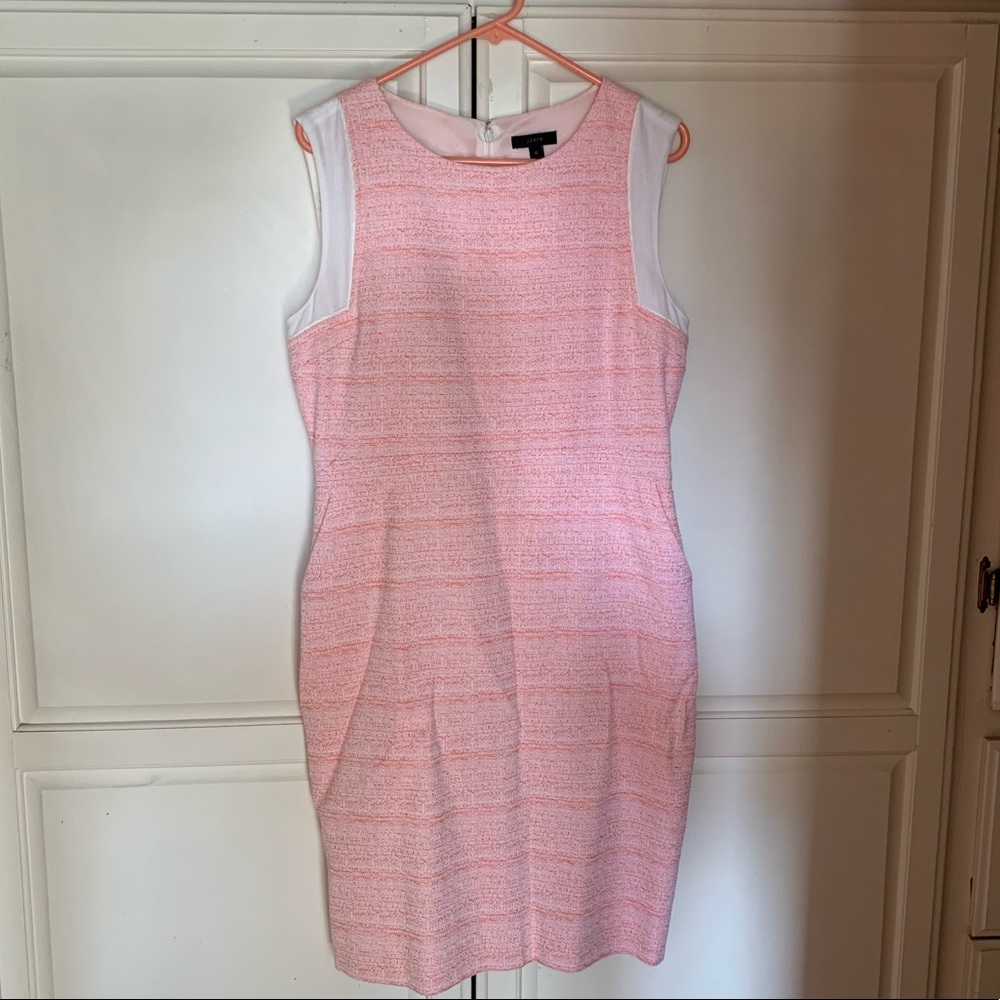 Pink J Crew Pencil Dress